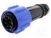 Conector circular, tata, 7 pini, BULGIN - PX0911/07/P