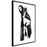 Cumpara ieftin Poster - Moona Lisa, cu Ramă neagră, 30x45 cm