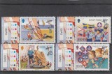 Jersey 2007 - Europa CEPT, Cercetasi, serie 4 valori, dantelate, tabs MNH, Mi.1267-1270