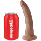 King Cock-Penis Realist 17.5 cm Caramel-Silicon, Waterproof