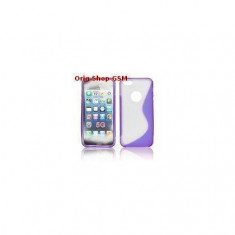 Husa silicon S-line Apple iPhone 5 mov/transparent