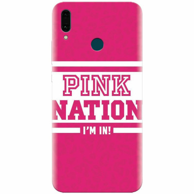Husa silicon pentru Huawei Y9 2019, Pink Nation foto