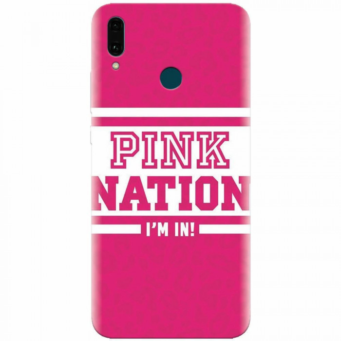 Husa silicon pentru Huawei Y9 2019, Pink Nation