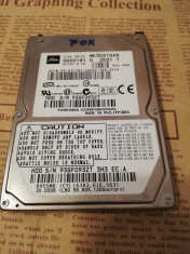 Hard disk 2.5 laptop IDE ATA TOSHIBA mk3021gas 30GB 4200 RPM foto