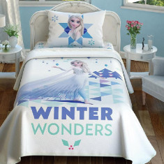 Lenjerie si Cuvertura Copii Frozen 2 Wonder (Bumbac 100%)