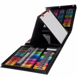 Set,trusa de pictura si desen pentru copii,culori,acuarele,creioane,208 piese - Negru