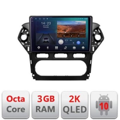 Navigatie Ford Mondeo 2010-2014 B-MONDEO-CLIMA Android Ecran 2K QLED octa core 3+32 carplay android auto KIT-MONDEO-CLIMA+EDT-E310V3-2K CarStore Techn foto