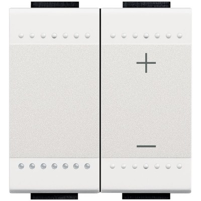 Variator prin apasare Living Light Bticino 2M alb N4410N foto