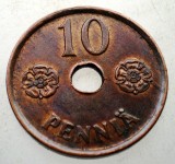 7.248 FINLANDA WWII 10 PENNIA 1943 XF/AUNC