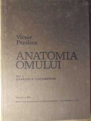 ANATOMIA OMULUI VOL.1 APARATUL LOCOMOTOR-VICTOR PAPILIAN-335470 foto
