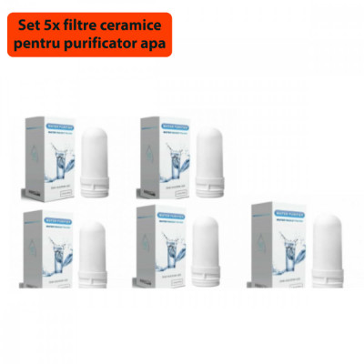 Set 5x rezerve filtre ceramice pentru purificator apa foto