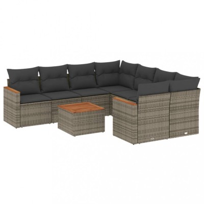 Patio Sofa Set 9-Locuri Grey foto