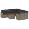Patio Sofa Set 9-Locuri Grey - 1