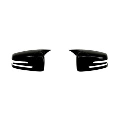 Capace oglinzi Batman style Mercedes E-class W212 2009-2016 negru lucios