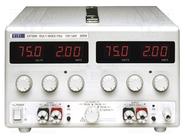 Alimentator Laborator Pulsatoriu Multicanal AIM-TTI 0-75VDC 0-2A