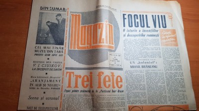 magazin 6 aprilie 1963-articol &amp;quot;partizanul rosu&amp;quot; brasov,si art.muzeul din sacele foto