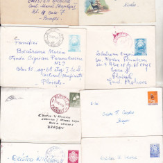 bnk ip - Romania lot 8 intreguri postale circulate