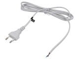 Cablu CEE 7/16 (C) 2x0,75mm&sup2; PVC alb 2m 2,5A - POS