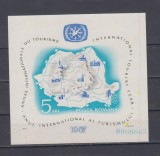 A11 TX8 6 - 1967 - Monumente istorice - colita nedantelata, Natura, Nestampilat