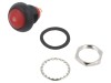 Comutator Apasare SPST-NO IP67 KNITTER-SWITCH DPWL Rotund Rosu LED Verde