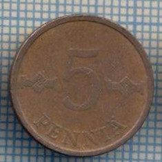 AX 1207 MONEDA - FINLANDA - 5 PENNIA -ANUL 1970 -STAREA CARE SE VEDE