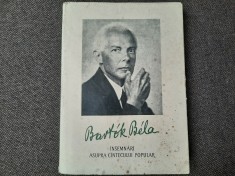 Bartok Bela - Insemnari asupra cantecului popular RF16/2