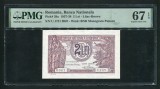 q682 BANCNOTA 2 LEI 1938 NECIRCULATA UNC GRADATA PMG 67 EPQ Superb Gem Unc
