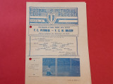 Program meci fotbal PETROLUL PLOIESTI - FCM BRASOV 03.05.1986
