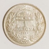 UNGARIA 1 COROANA 1914 CORONA KORONA ARGINT XF AUNC ( CITITI VA ROG DESCRIEREA ENUNTUL )
