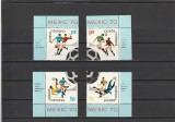 ROMANIA 1970 LP 729 a CAMPIONATUL MONDIAL DE FOTBAL - MEXIC SERIE MNH