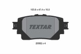 Set placute frana TEXTAR 2058201