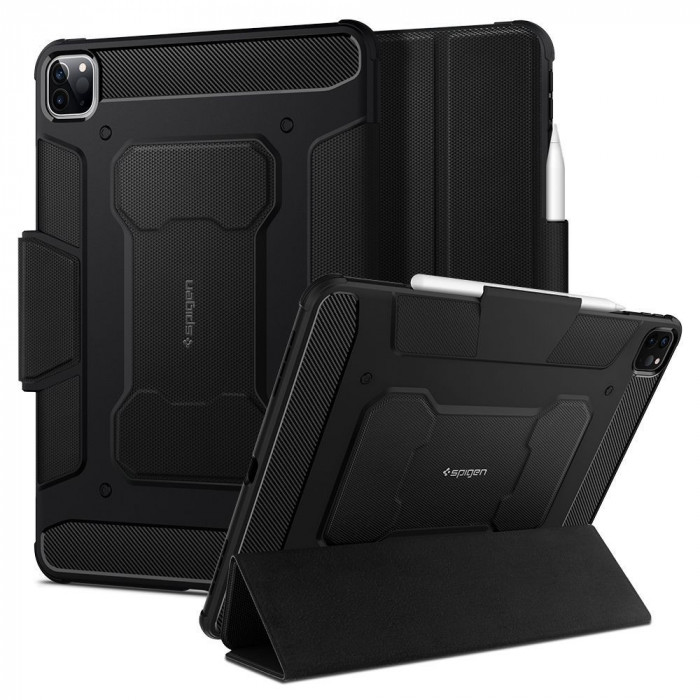 Husa pentru Apple iPad Pro 11 (2020 2021 2022) Spigen Rugged Armor Pro Negru