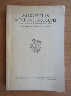 Revista Mitropolia Moldovei si Sucevei, anul LIX, nr. 10-12, 1983 foto
