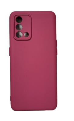 Husa silicon antisoc cu microfibra in interior Oppo A74 Visiniu foto