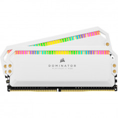 Memorie Corsair Dominator Platinum RGB 16GB (2x8GB) DDR4 3200MHz CL16 1.35V White Dual Channel Kit foto