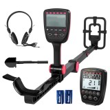 Outsunny Detector de metale IP68 rezistent la apă pliabil Dispozitiv de căutare metale cu 4 moduri Căști Lopată Husă de transport Ecran LCD | Aosom Ro