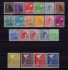 ✅ (S39)Germania 1947 -Emisiunile Aliatilor &quot; Uzuale&quot; ,serie Mi. 943/962 , 21 valori , MNH