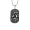Lant inox cu Pandantiv zodia Rac otel inoxidabil dog tag Personal Style 00A255