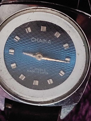 ceas mecanic de mana vechi,ceas CHAIKA.Made in URSSS,Frumos-Defect foto