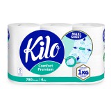 Hartie igienica Kilo Confort, 1 kg, 6 role, 4 straturi, 780 foi, Don Pedro