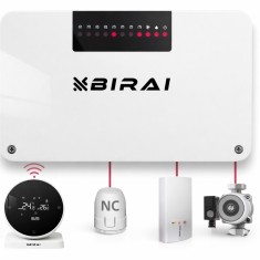 BIRAI SmartHeat Hub Central Wireless RF pentru Termostat de Camera, Controler WiFi pentru Sistem Incalzire Apa, Compatibil Pompa si Centrala, Conectar
