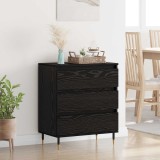 vidaXL Bufet cu sertar Stejar Negru 60 x 35 x 70 cm Lemn compozit 881946