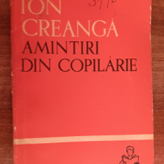 myh 419f - BS 30 - Ion Creanga - Amintiri din copilarie - ed 1964