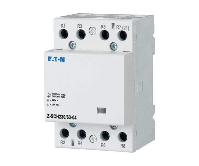 Contactor modular 63A 4NI 230V Eaton Z-SCH230 63-04
