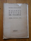 SALONUL OFICIAL DE TOAMNA * Desen, gravura, afis 1937 - Ministerul Cultelor si Artelor