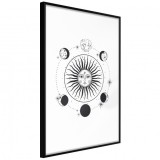 Cumpara ieftin Poster - Sun and Moon, cu Ramă neagră, 20x30 cm