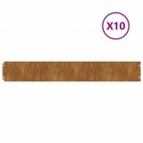 Cumpara ieftin Borduri de gazon 10 buc. 15x103 cm otel Corten flexibil