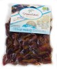 Masline Kalamata vidate cu continut redus de sare bio 500g Stamatakos