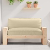 VidaXL Perna pentru palet pentru șezut Bej 120x80x12 cm Fabrică Oxford