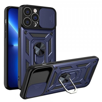 Husa pentru Apple iPhone 13 Pro, Techsuit, CamShield, Albastra foto